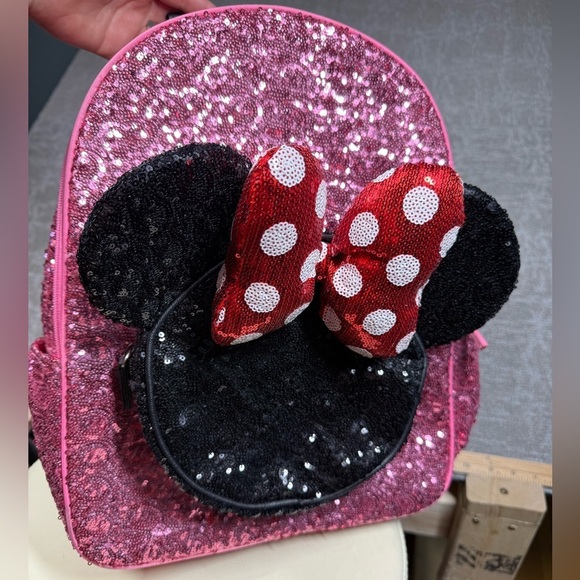 Disney Park Minnie Mouse Pink Sequin Backpack main image 5